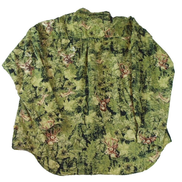 Field Tested by Outdoor Life Mens Size Large Button Shirt Deer Camo Long Sleeve - Picture 2 of 11